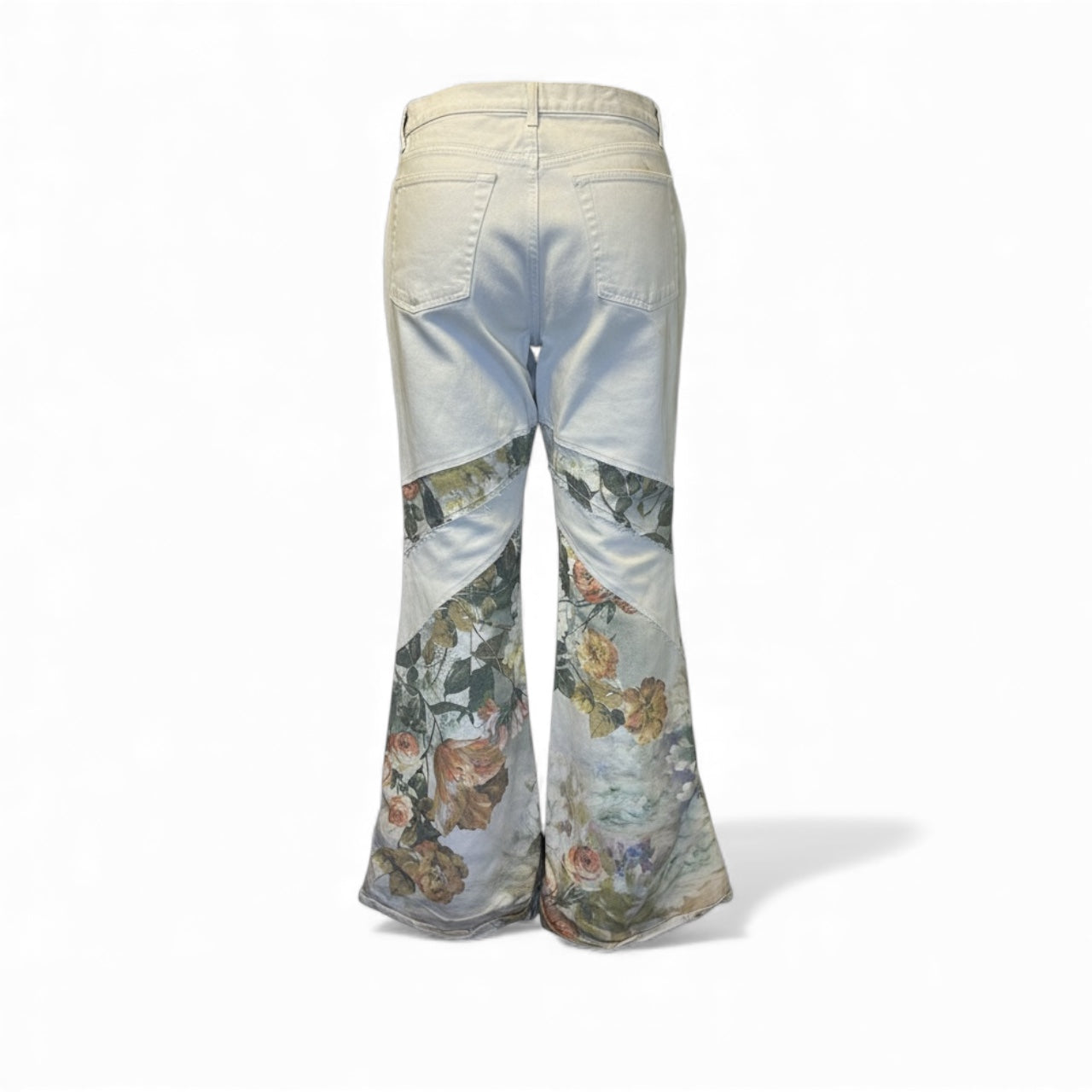 1 of 1 flower patch weork wide denim
