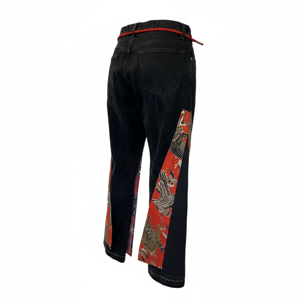 1 of 1 Double knee flow wide pants