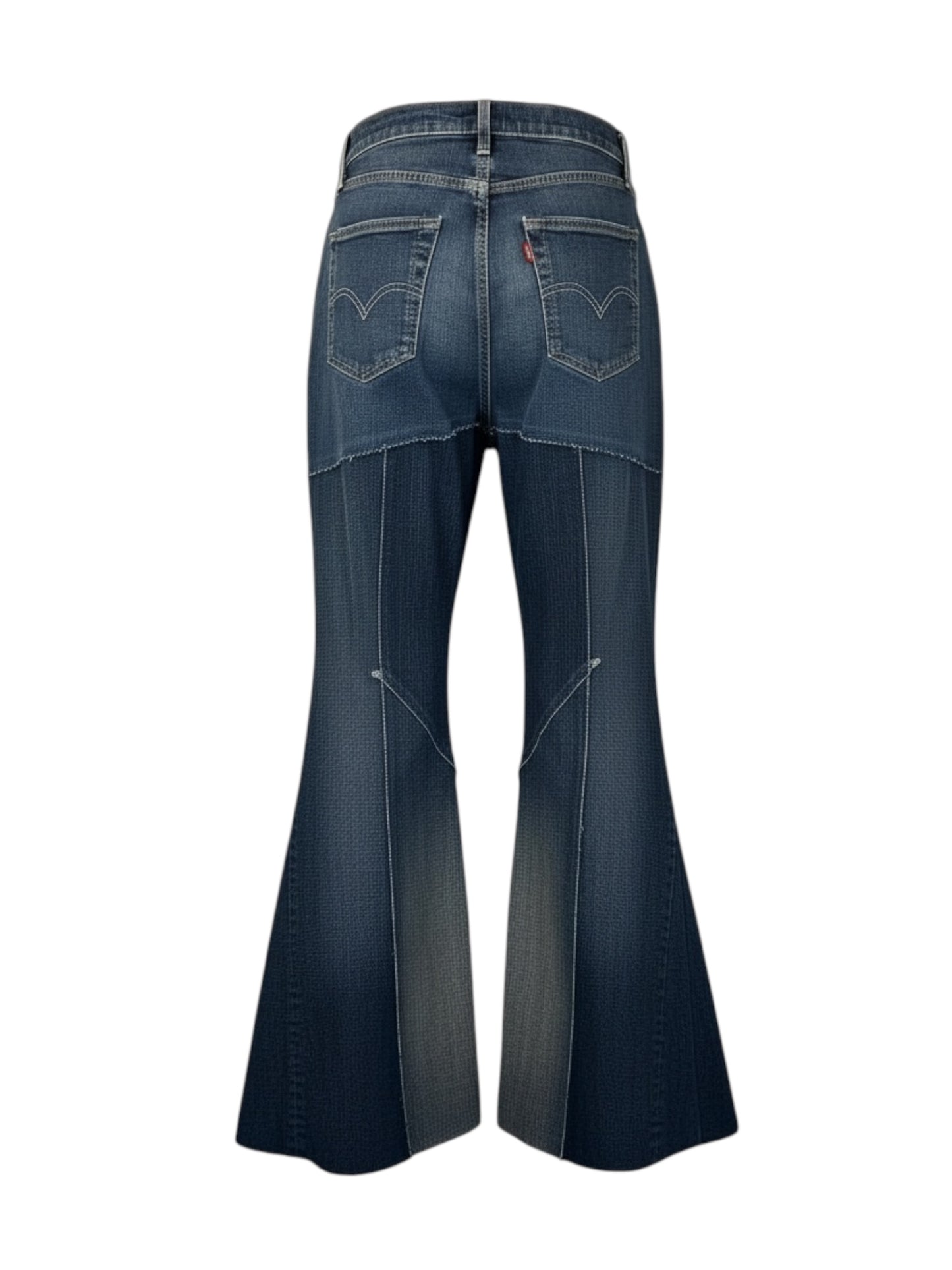 reconstructed patchwork denim