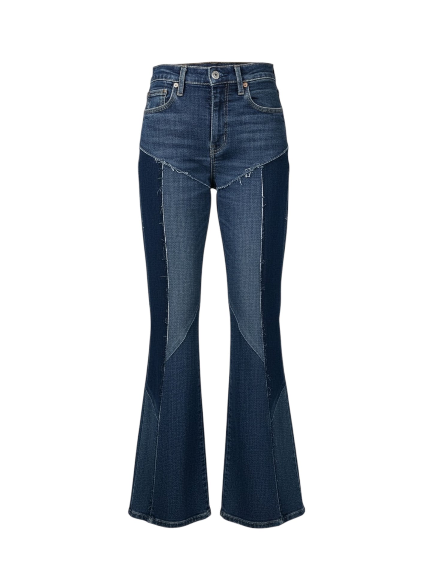 reconstructed patchwork denim