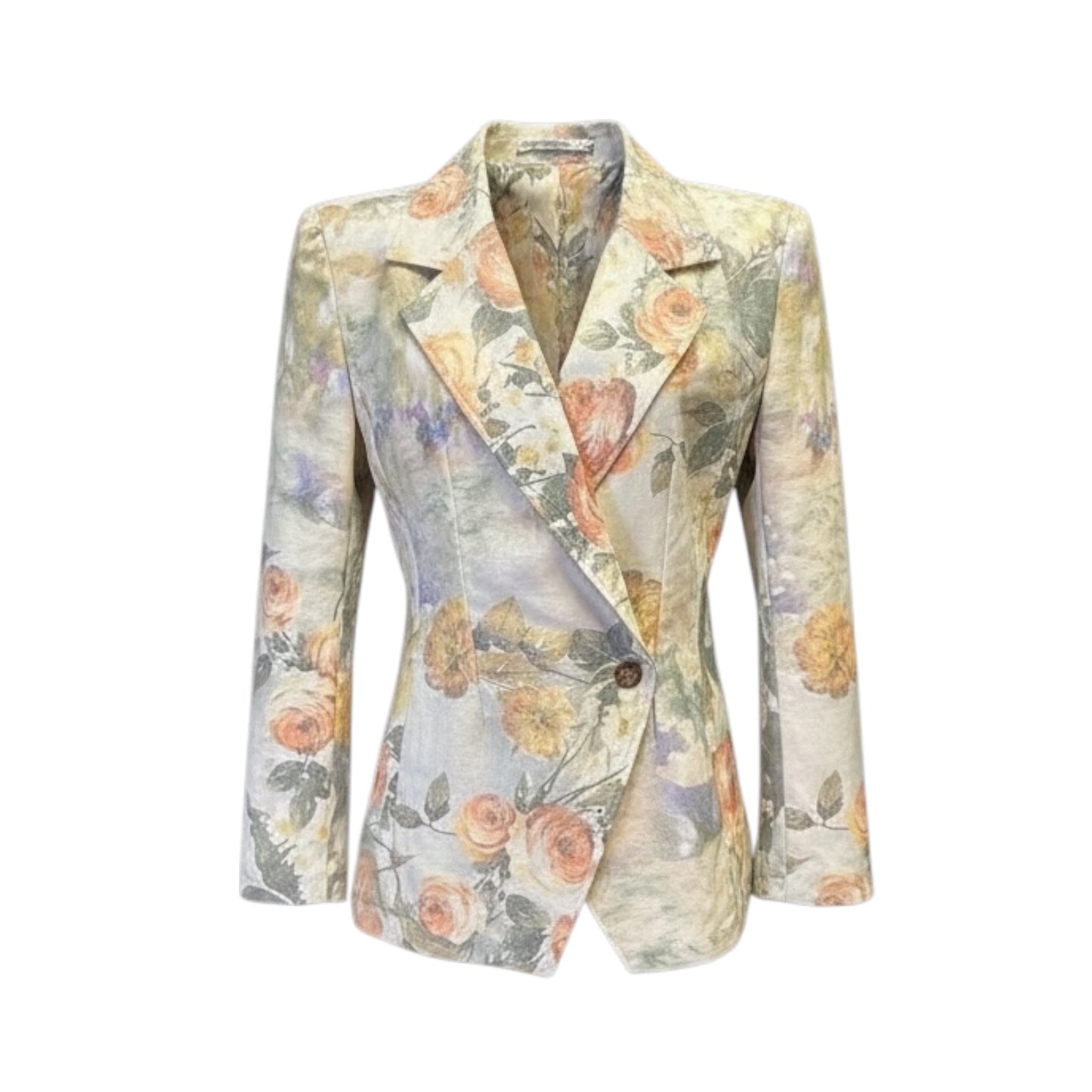 1 of 1 Flower printed denim jacket
