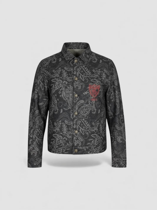 Laser printed Japense denim Jacket
